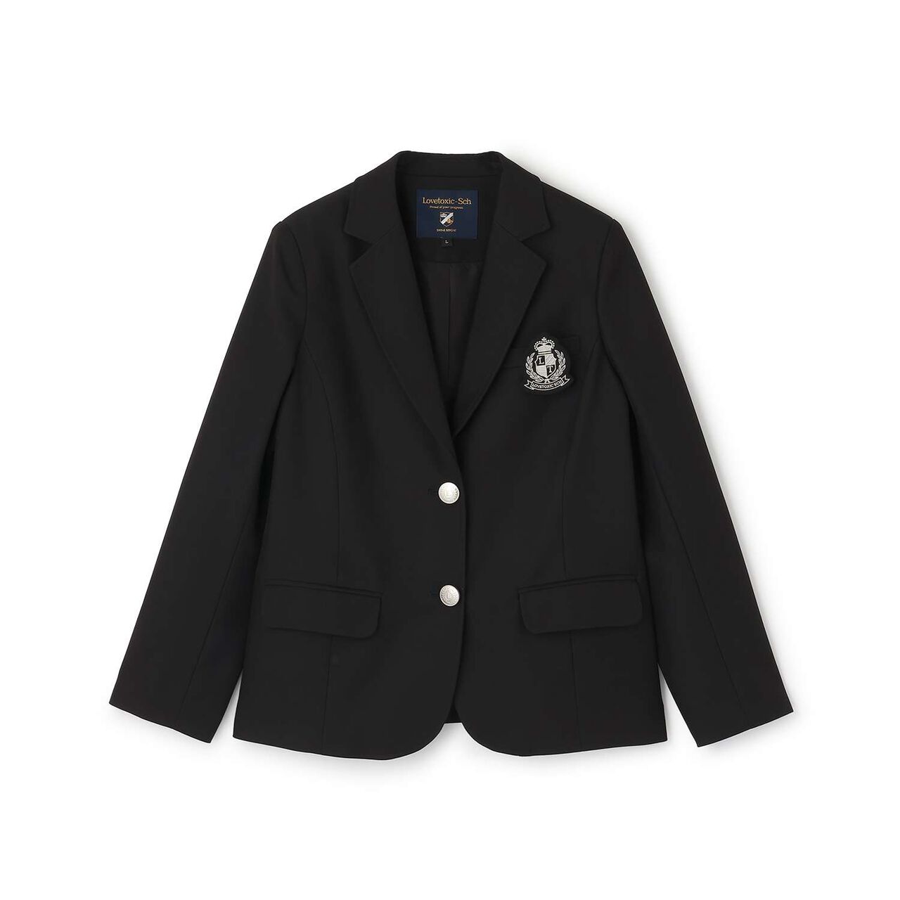 [Graduation Attire] Emblem Tailored Jacket,Beige, large image number 7