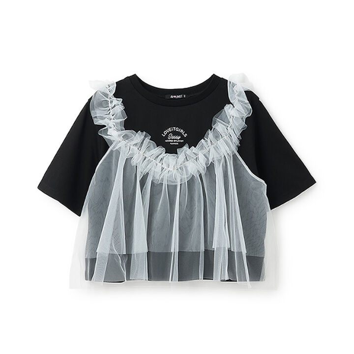 Cami T-Shirt,Black, medium image number 0