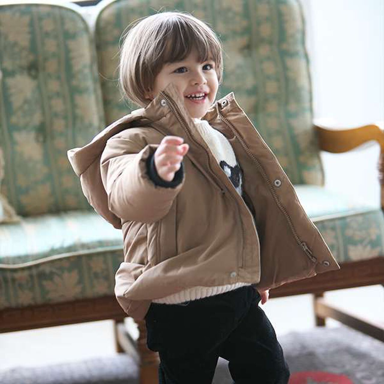 Down Jacket,Navy, large image number 14