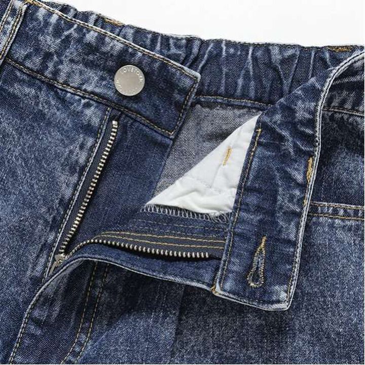 [LTXC] Denim Bustier Outfit Set,Blue, medium image number 2