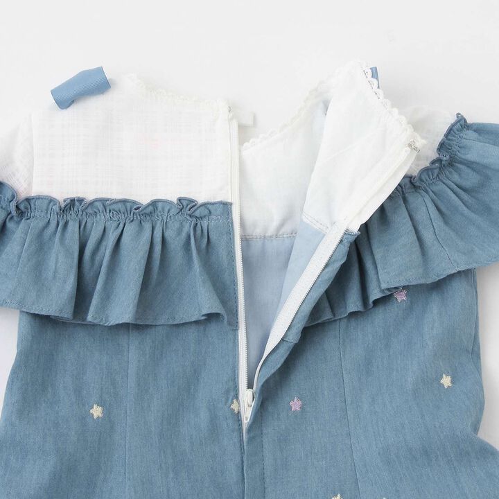 [Restock] Star Embroidery One-Piece Dress [Not Available in Direct Stores],Navy, medium image number 8