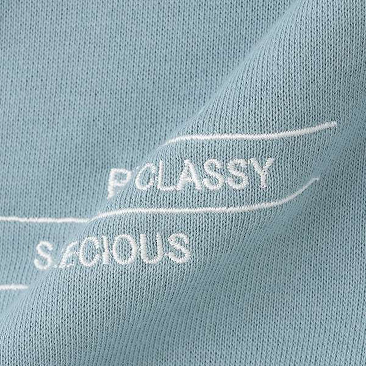 Half Zip Parka,Blue gray, large image number 10