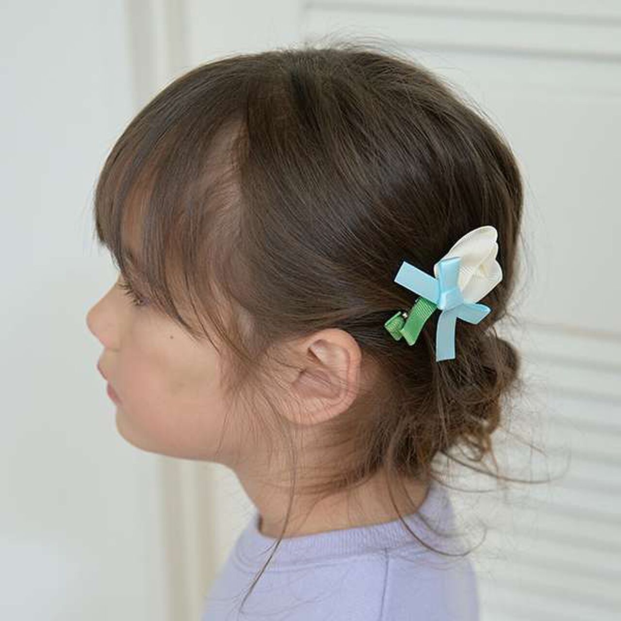 Tulip Hair Clip,Lavender, large image number 6