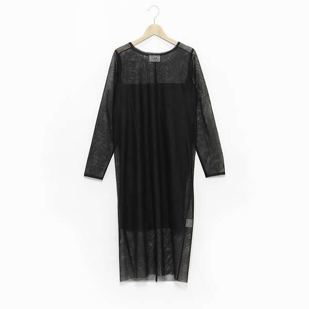 [LADIES] Sheer One-Piece Dress with Inner Lining,Light gray, large image number 3