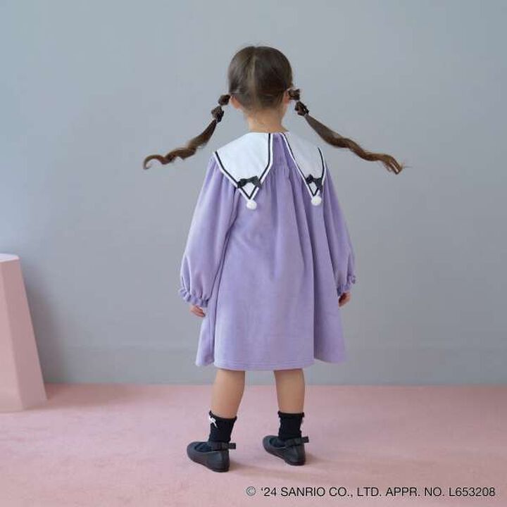Sanrio Kuromi Collar One-Piece Dress,Lavender, medium image number 2