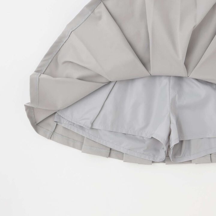 [Easy Care] Pleated Skirt with Belt,Gray, medium image number 15