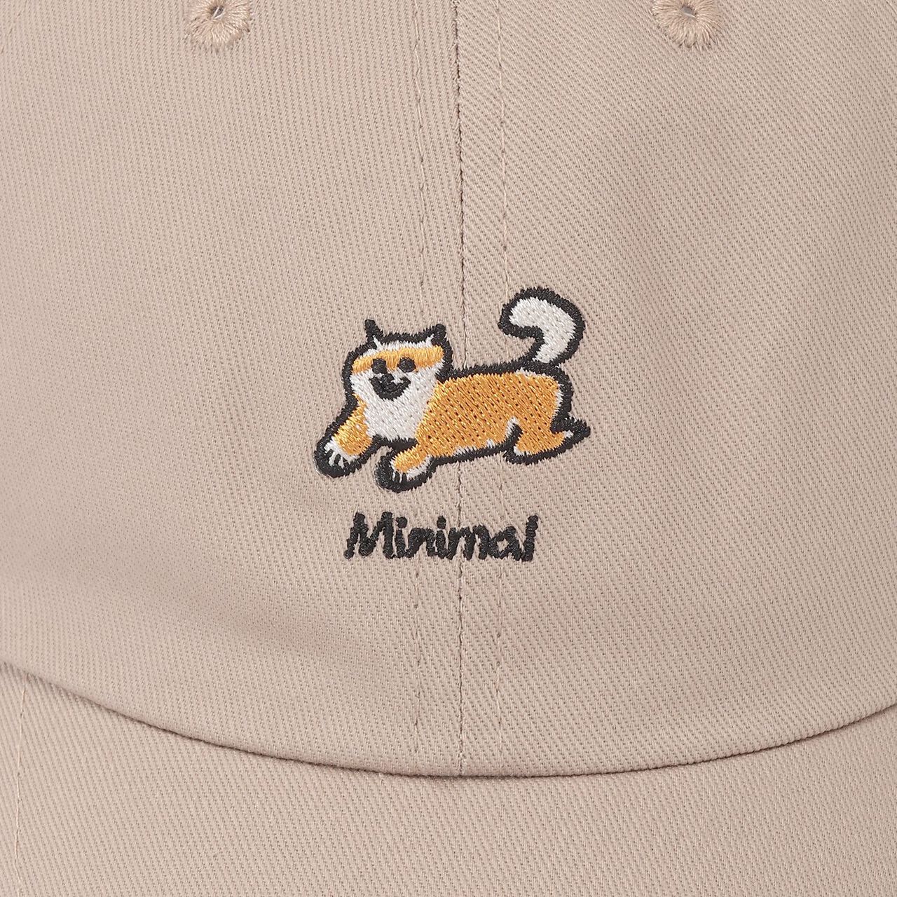 [Benrenovitz] Assorted Dog Embroidery Cap,Beige, large image number 4