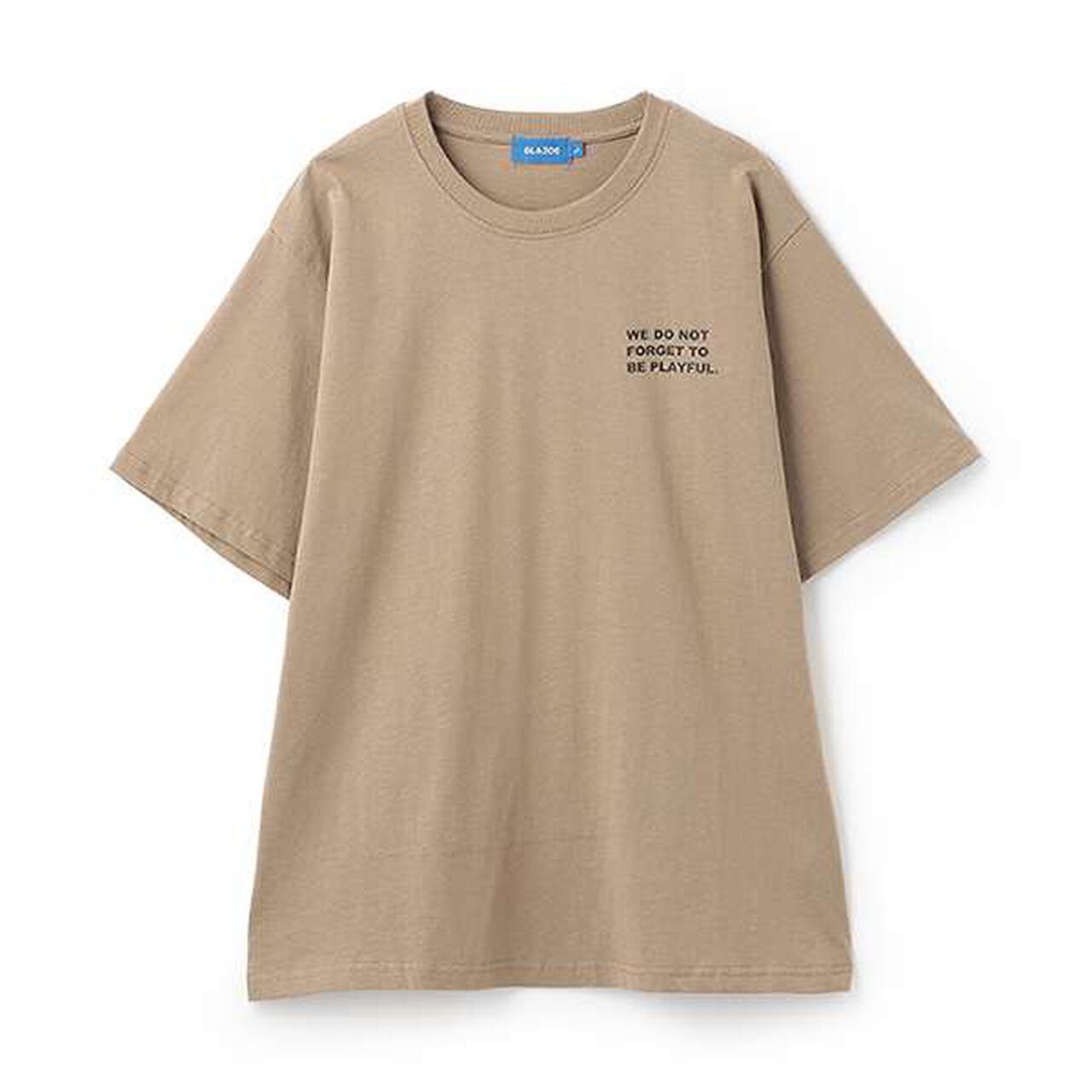 [Affordable] Back Print Short Sleeve T-Shirt,Khaki, large image number 15