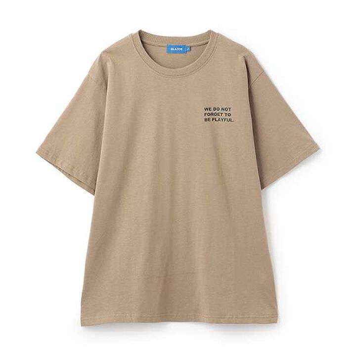 [Affordable] Back Print Short Sleeve T-Shirt,Khaki, medium image number 15