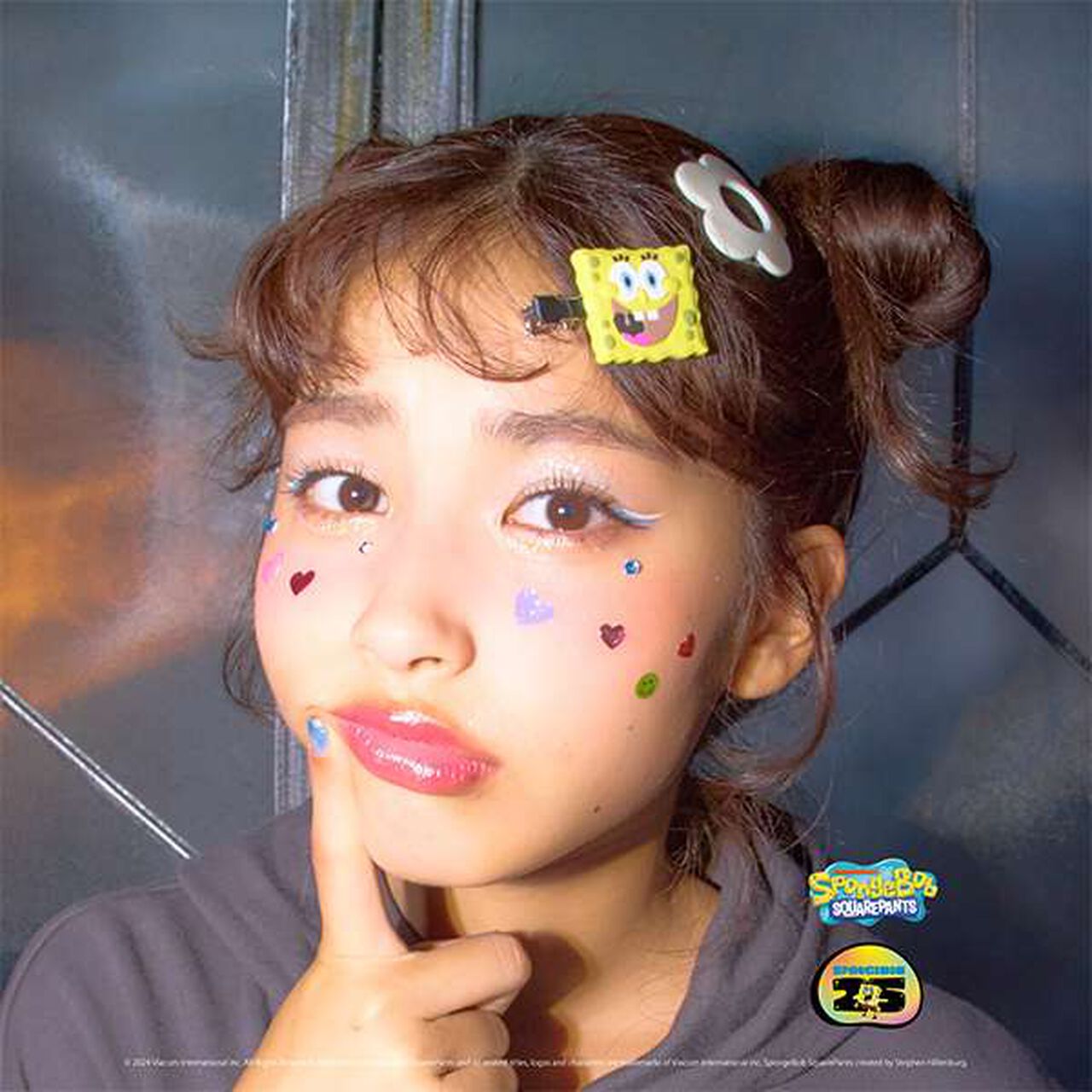 SpongeBob x Angel Blue Bang Clip,Multi color, large image number 2