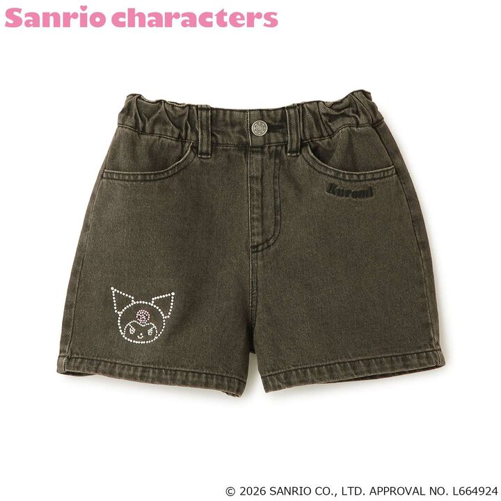 [Sanrio Characters] Denim Shorts,Black, medium image number 15