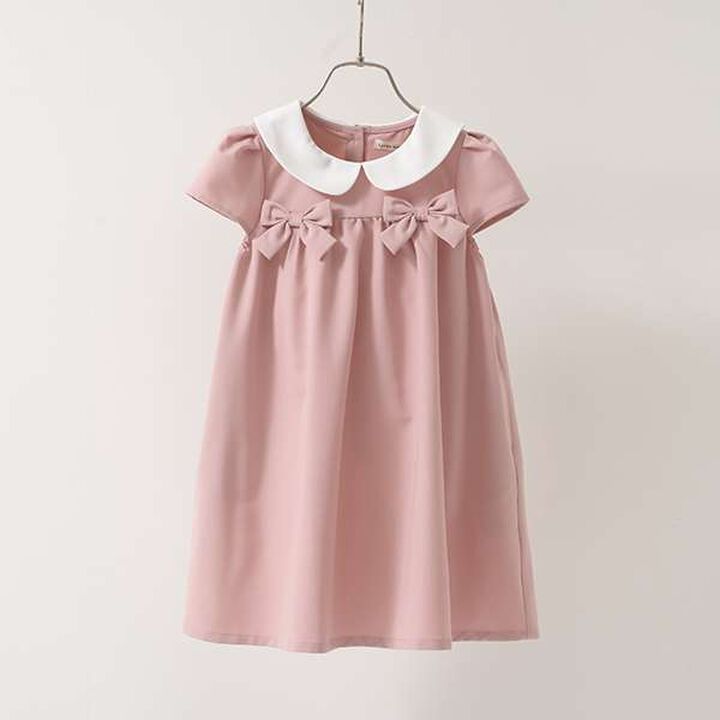 [Occasion-Ready] Round Collar One-Piece Dress with Ribbon,Mint, medium image number 12