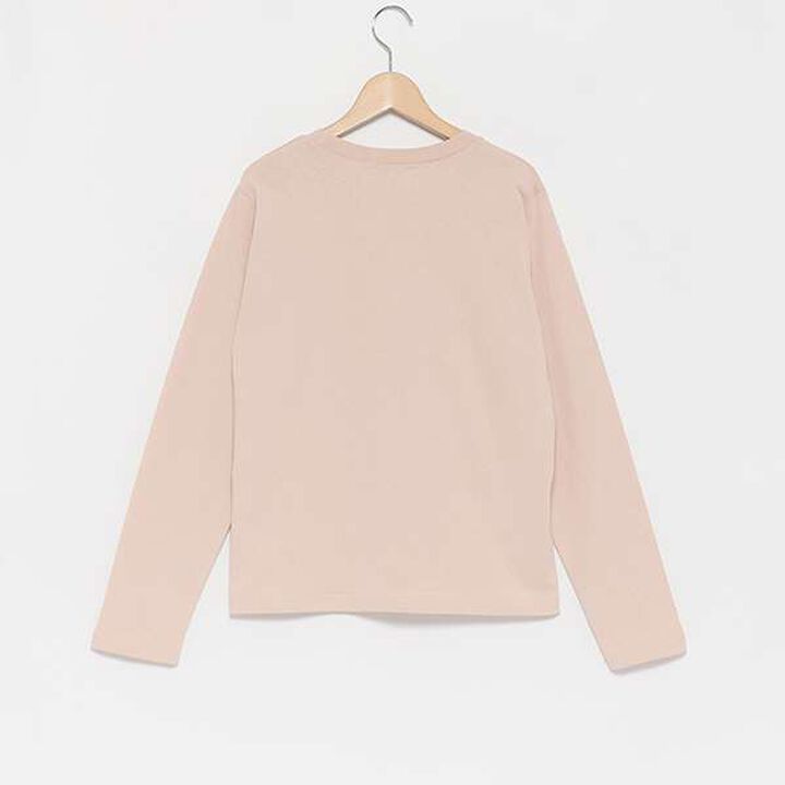 Ribbon Embroidered Long Sleeve T-Shirt,Off white, medium image number 14