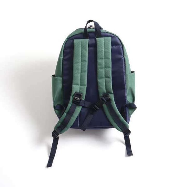 Dinosaur Motif Polyester Ox Backpack (M),Navy, medium image number 2