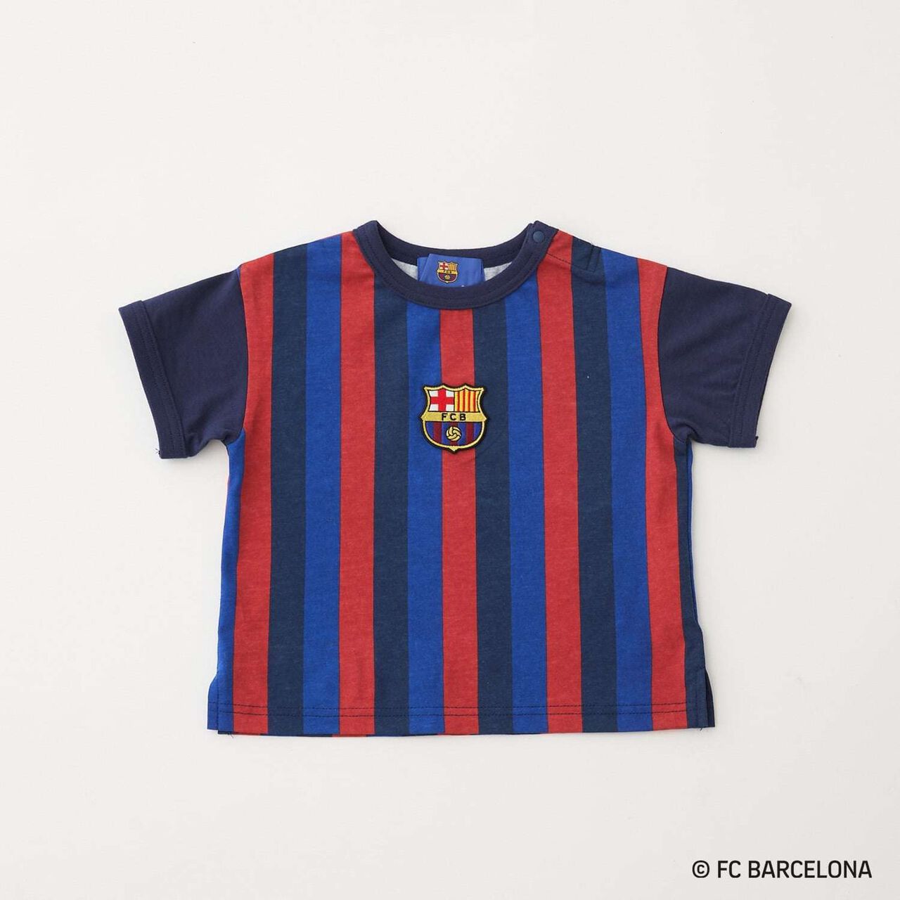 [FC BARCELONA] 接觸涼感布章T恤,深棕色, large image number 10
