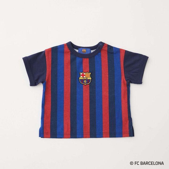 [FC BARCELONA] 接觸涼感布章T恤,深棕色, medium image number 10