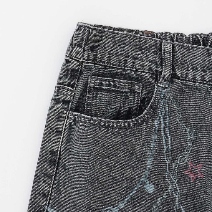 [LTXC] Charm Design Denim Wide Pants,Gray, medium image number 15