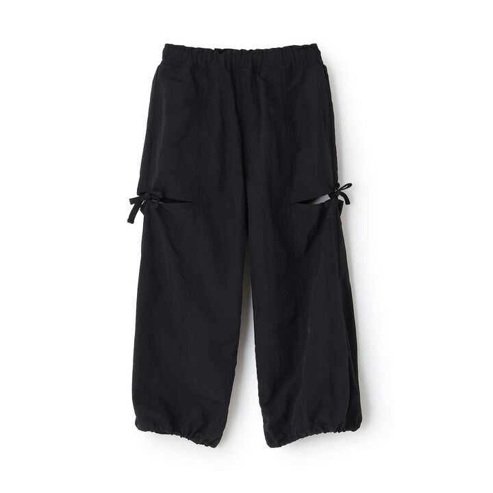 Water-Repellent Slit Cargo Pants,Black, medium image number 8