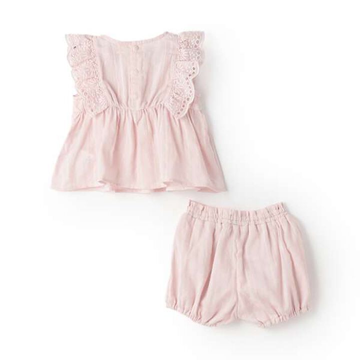 [Disney] Shoulder Frill Tunic Outfit Set,Light pink, medium image number 8