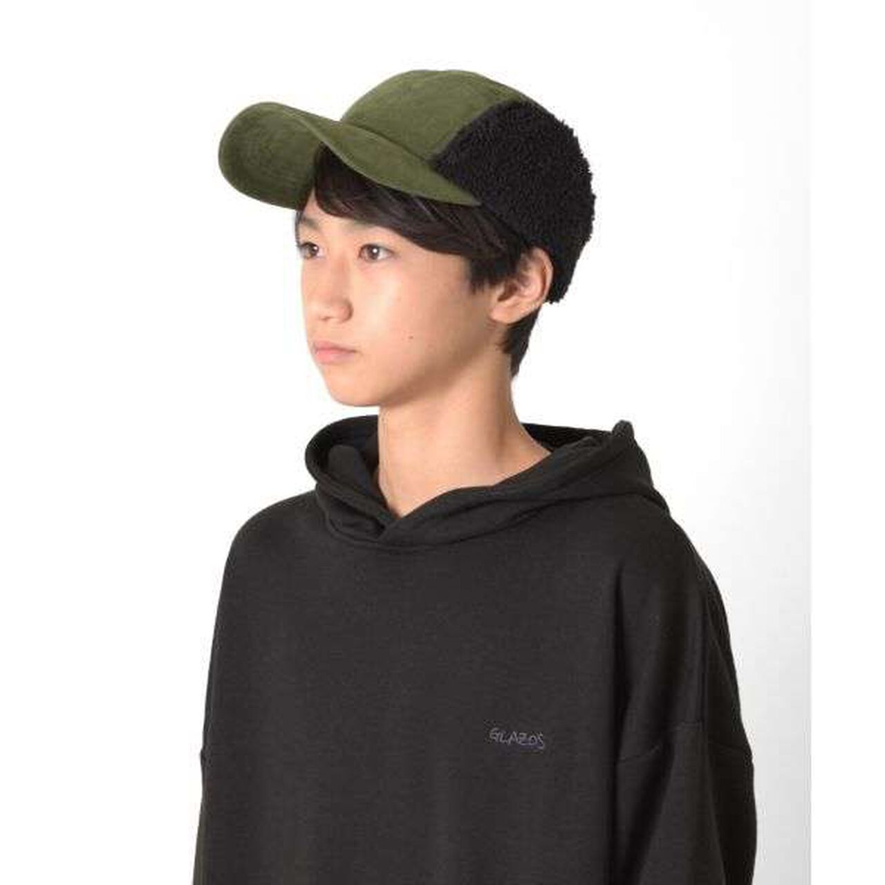 Corduroy Boa Cap,Black, large image number 7