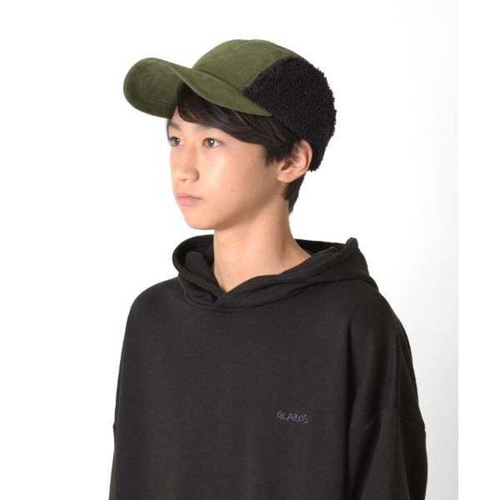 Corduroy Boa Cap,Black, medium image number 7