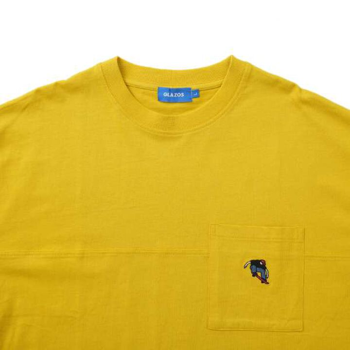 Big Short Sleeve T-Shirt with Pocket and Skater Embroidery,White, medium image number 15