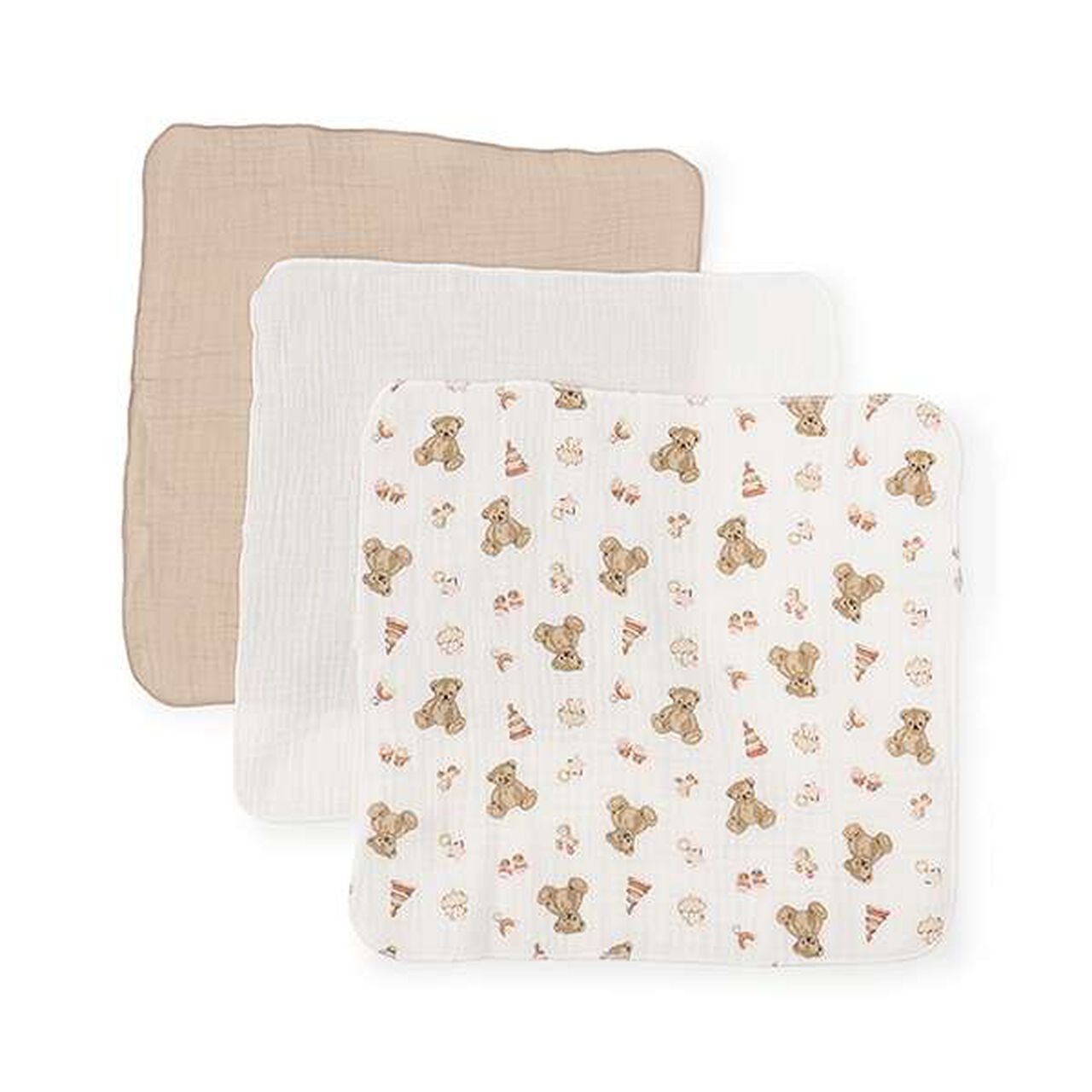 Gauze Small 3P,Beige, large image number 0