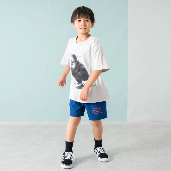[365D] [Papa Link] Kids Photo Half T-Shirt,Light gray, medium image number 12