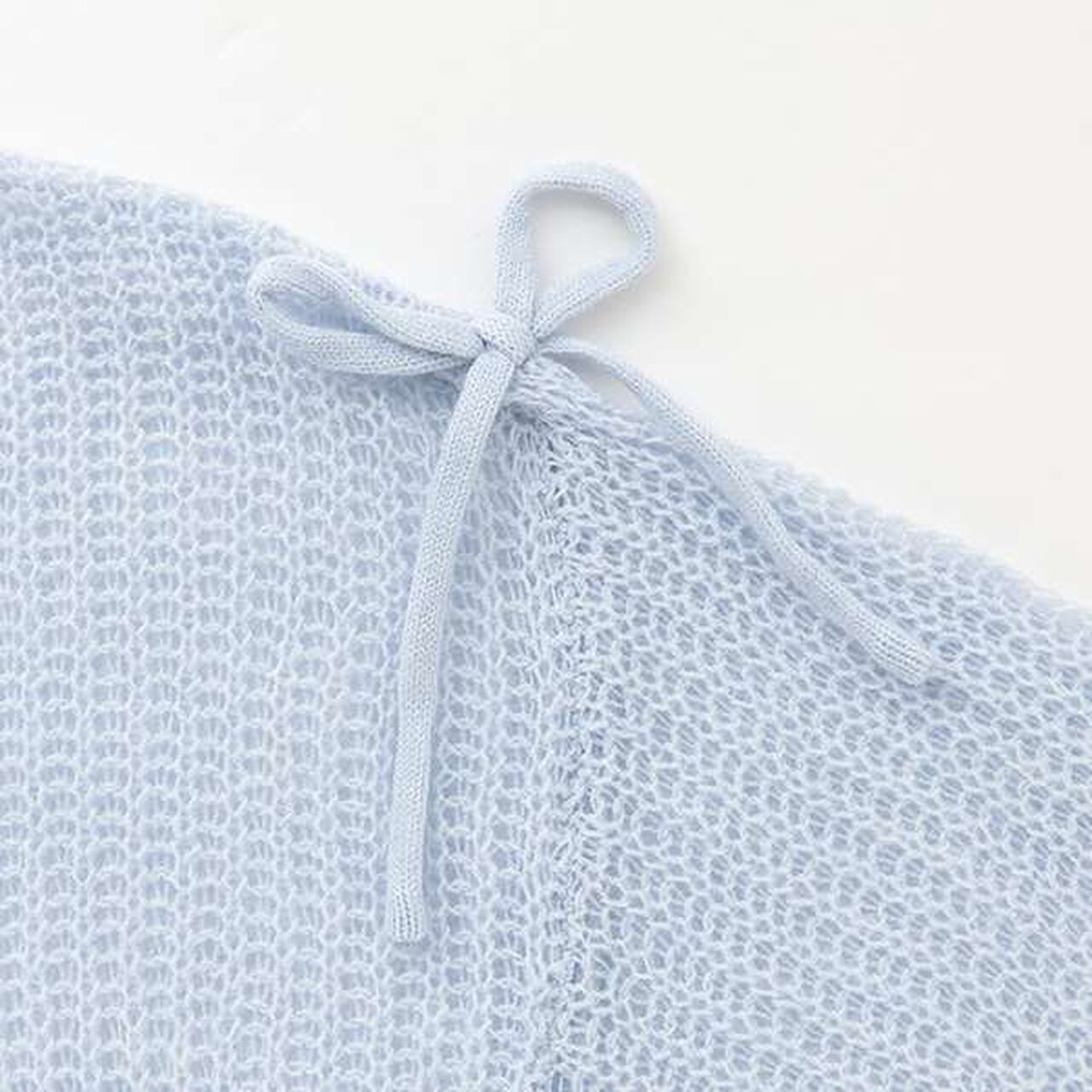 Mesh Knit + Long Sleeve T-Shirt Set,Blue, large image number 17