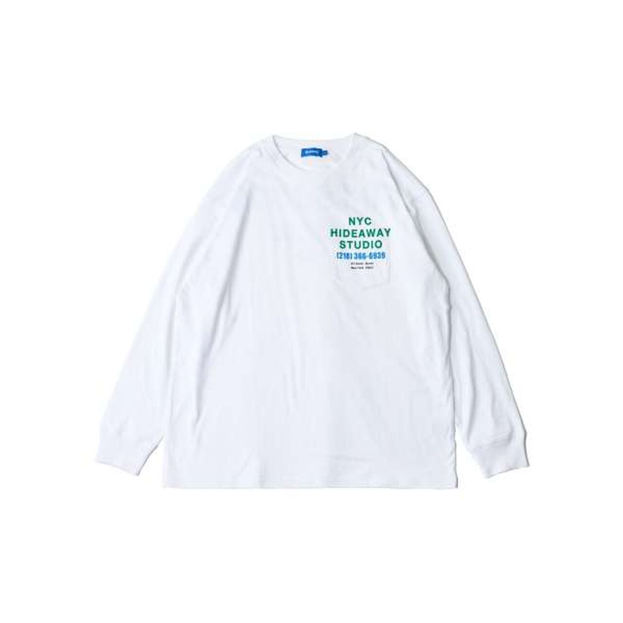 Pocket Logo Print Long-Sleeve T-Shirt,Light gray, large image number 7