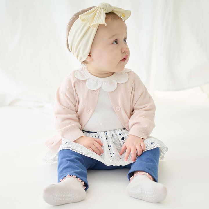 Link Layered Skirt Pants Set,Sax blue, medium image number 5