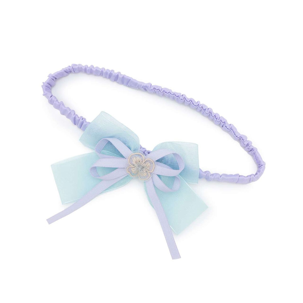 Motif Ribbon Headband,Lilac, large image number 1