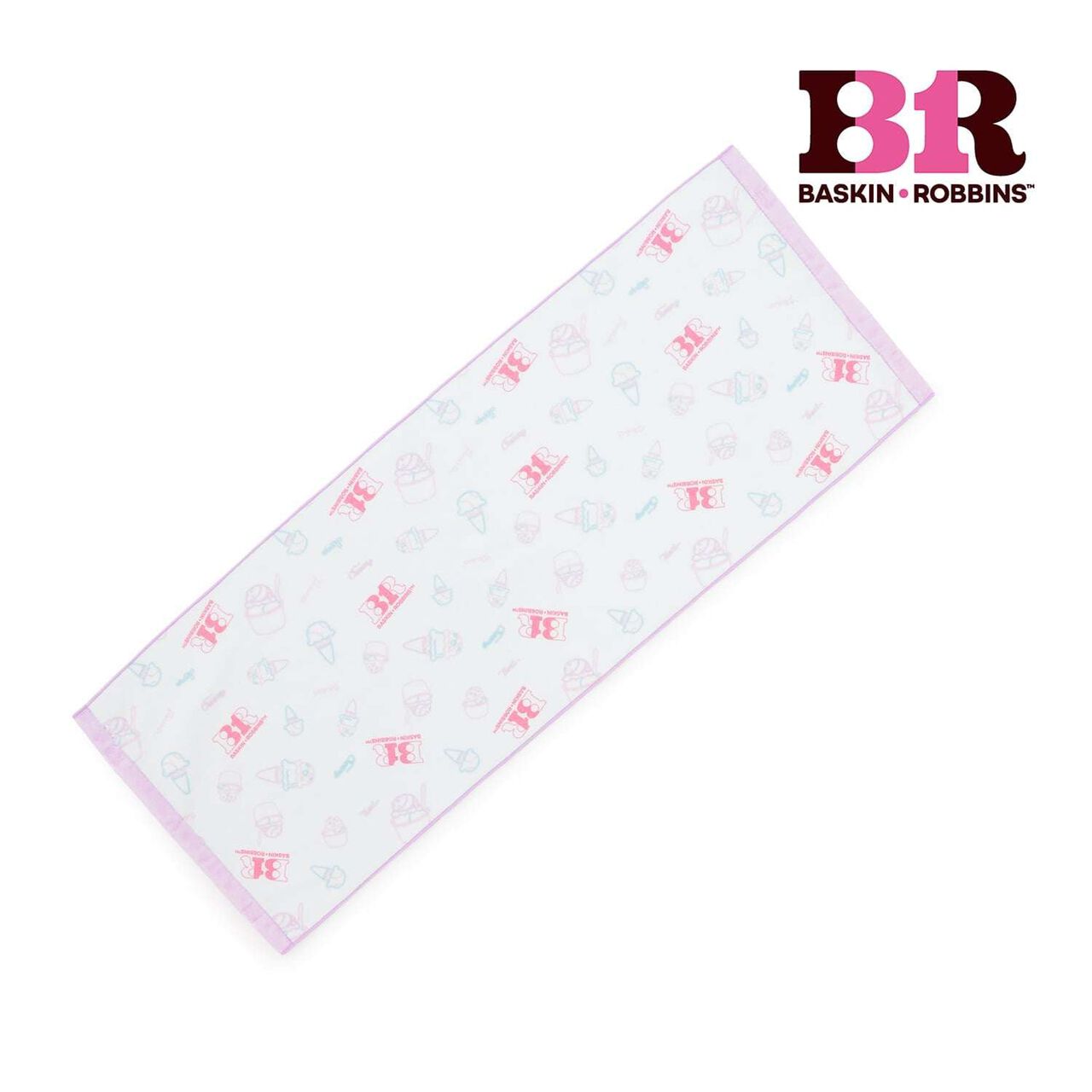 [Baskin-Robbins] All-Over Ice Cream Pattern Towel,Multi color, large image number 0