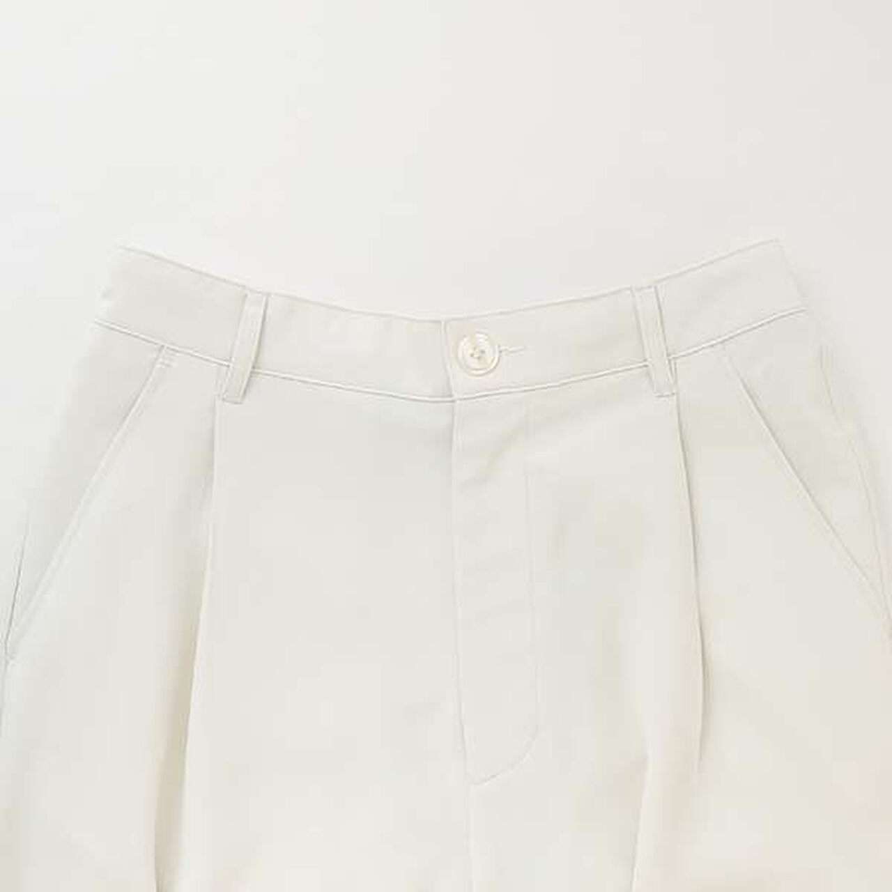 Melty Tuck Half Pants,Ivory, large image number 2