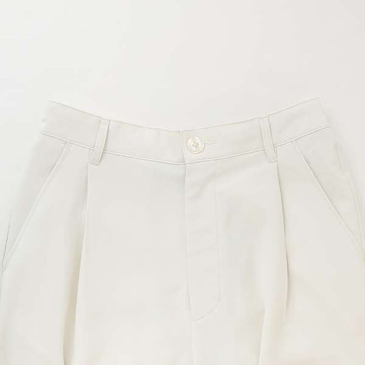 Melty Tuck Half Pants,Ivory, medium image number 2