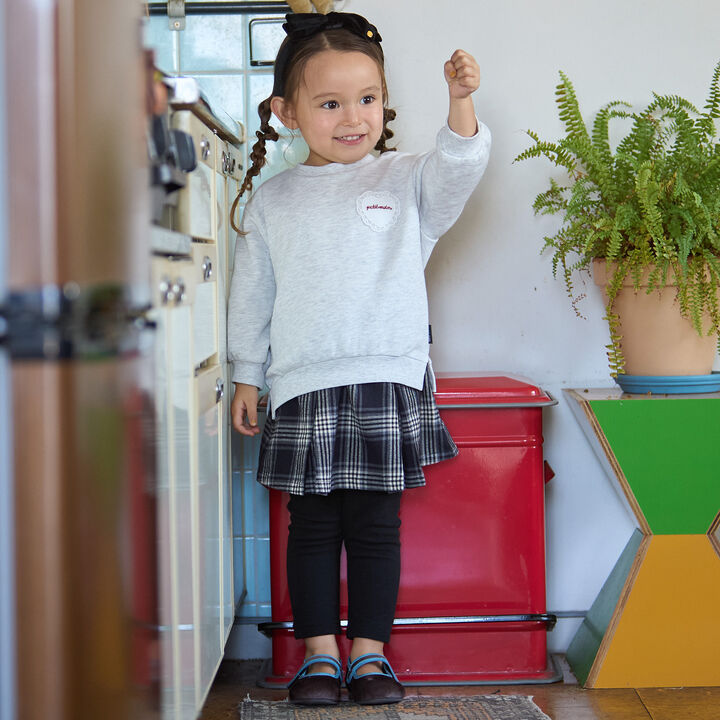 [Link] Checkered Skirt with Shorts (Junior Size),Brown, medium image number 10