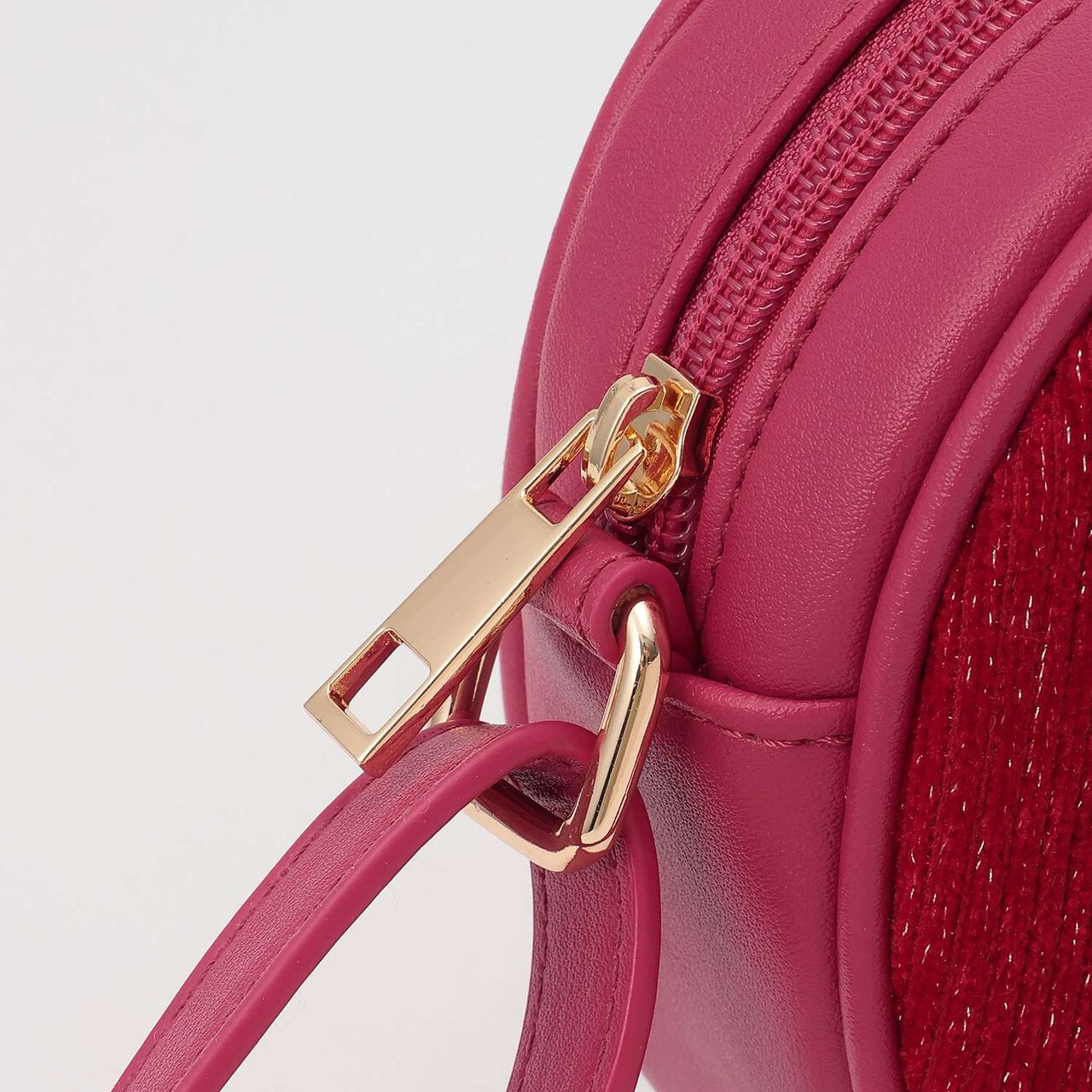 Knit Cord Apple Shoulder Bag,Pink, large image number 4