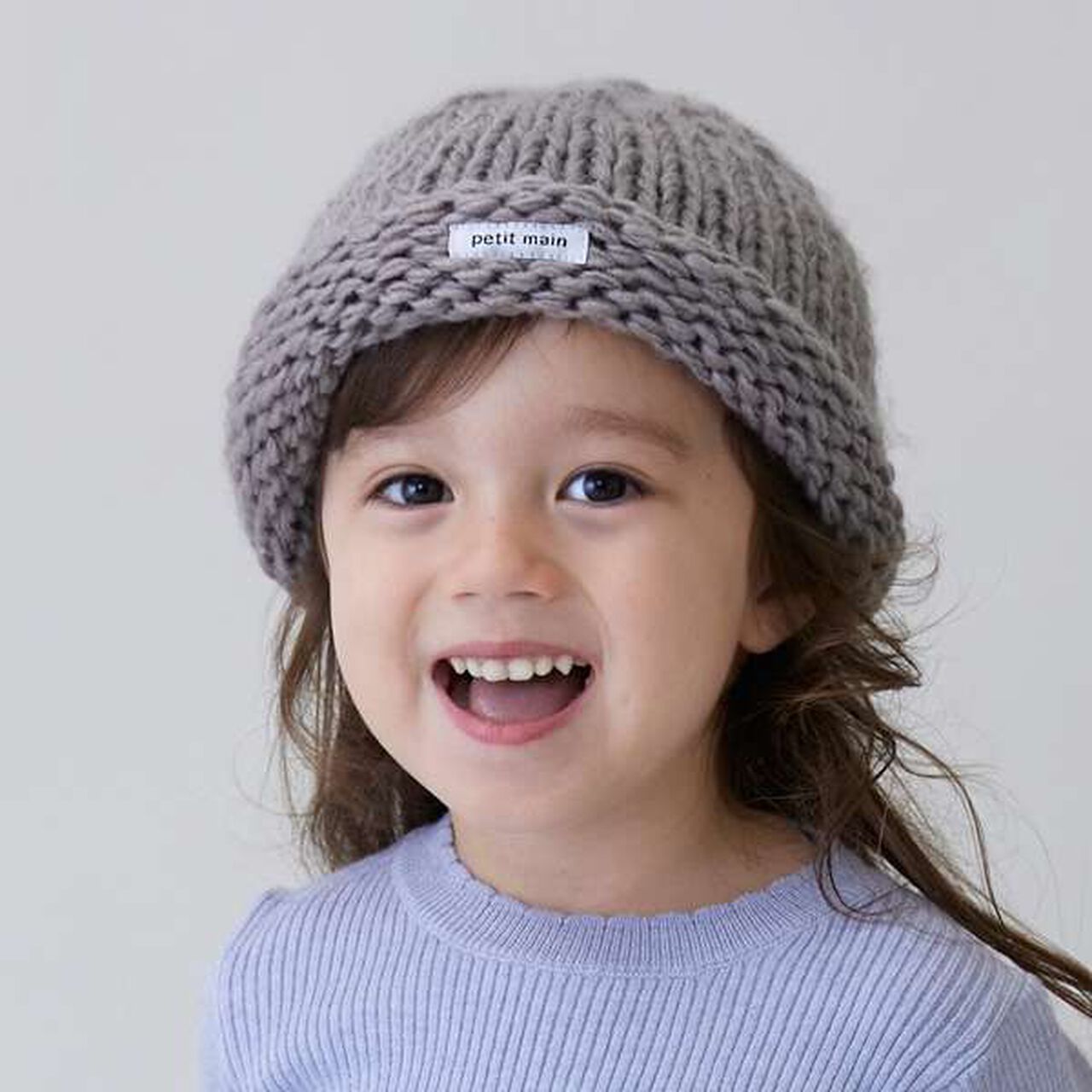 Low Gauge Roll Knit Hat,Lavender, large image number 16