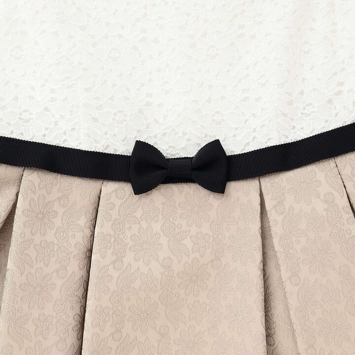 [Formal] Jacquard Ribbon OP + Collared JK Set,Beige, medium image number 15