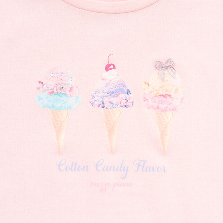 Ice Transfer Print Short-Sleeve T-Shirt,Off white, medium image number 3