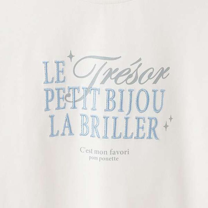 [GOOD PRICE] 6-Sleeve Logo T-Shirt,Cream, medium image number 3