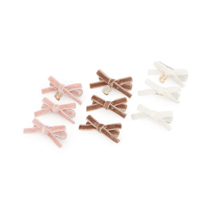 Velvet Ribbon Clip,Pink, medium image number 3