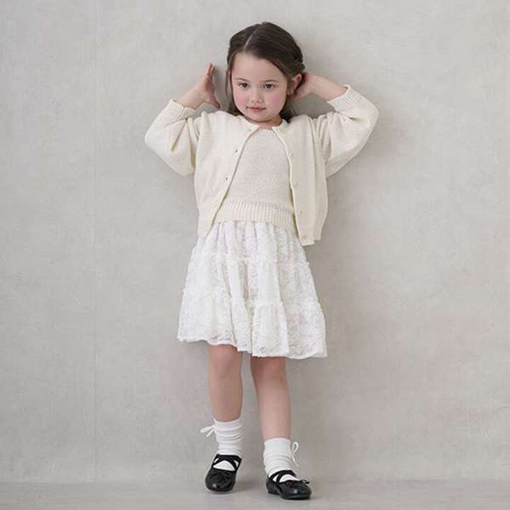 [Link] Lace Skirt,Off white, medium image number 6