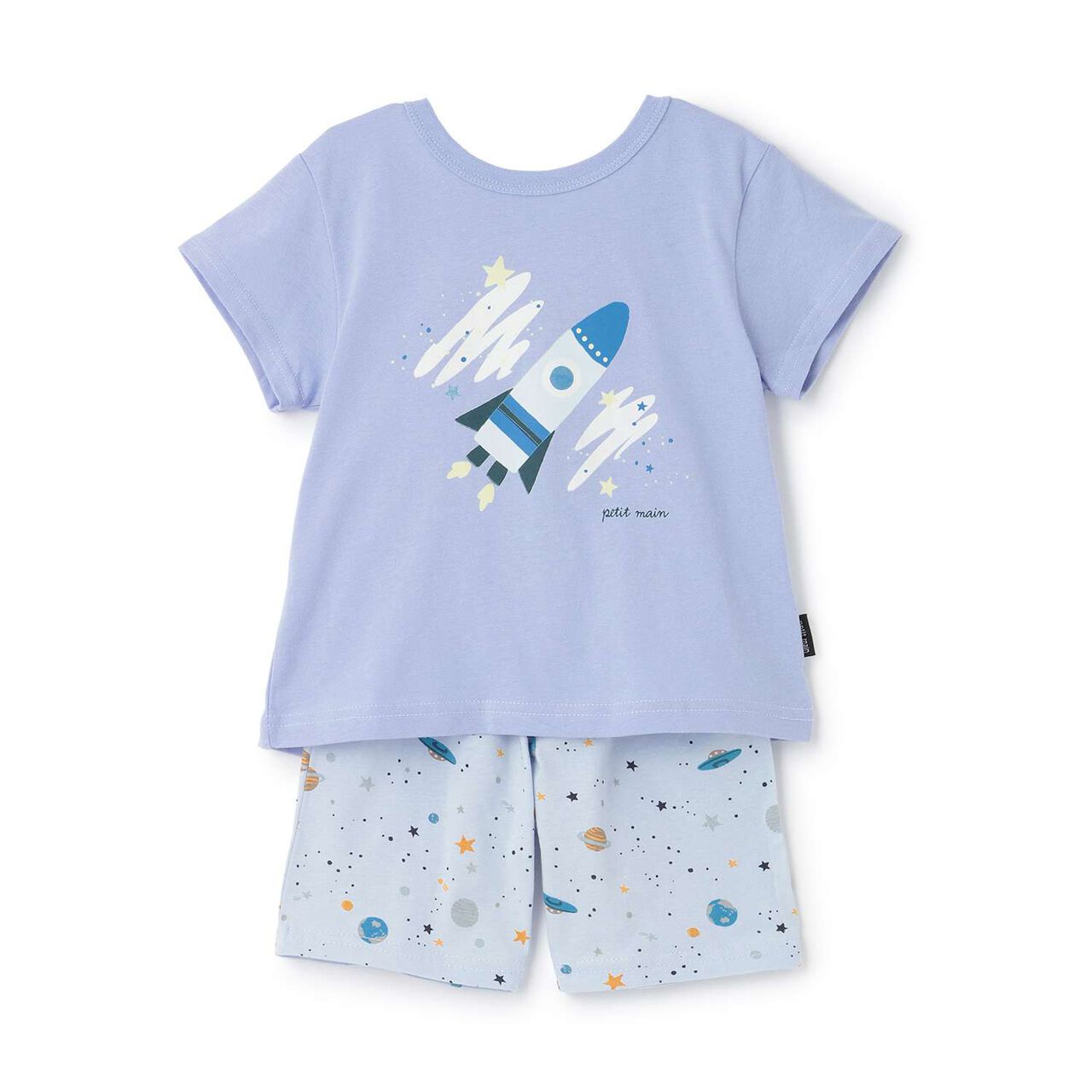 Hikaru Boys Short-Sleeve Pajamas,Blue, large image number 4