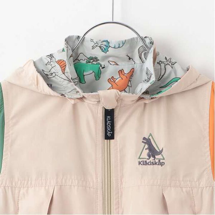 Dinosaur Reversible Windbreaker,Beige, medium image number 17
