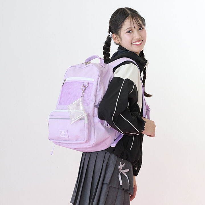 Backpack with Clear Lame Pouch,Light blue, medium image number 12