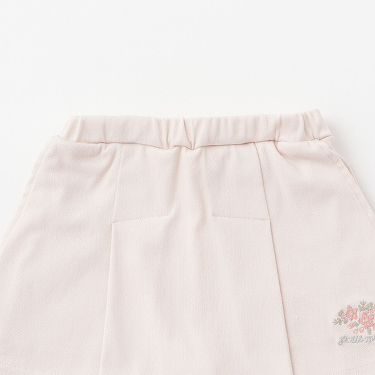 [Link] Flower Embroidery Skirt with Leggings,Light pink, large image number 3