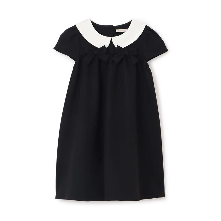 [Occasion] [School-Ready] Round Collar One-Piece Dress,Black, medium image number 3