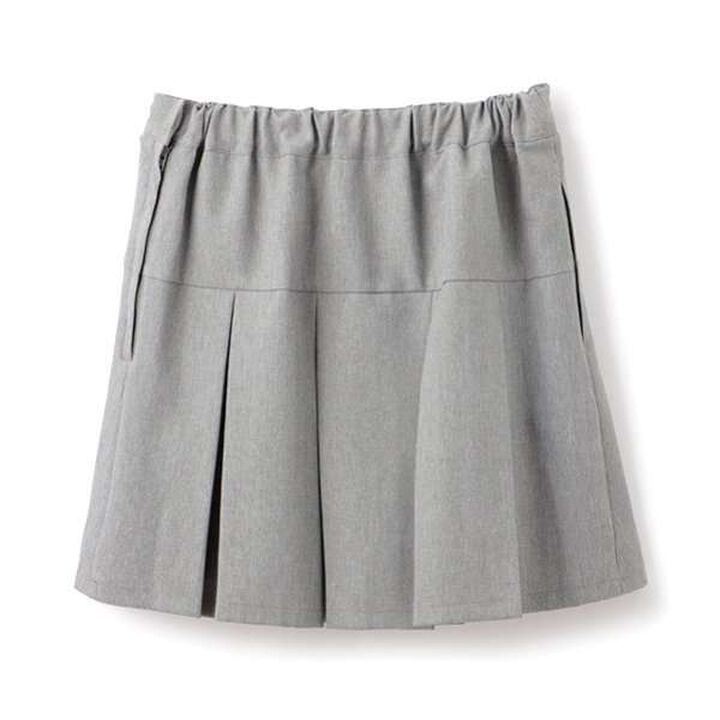 Graduation Attire Box Pleated Skirt-Pants,Light gray, medium image number 10