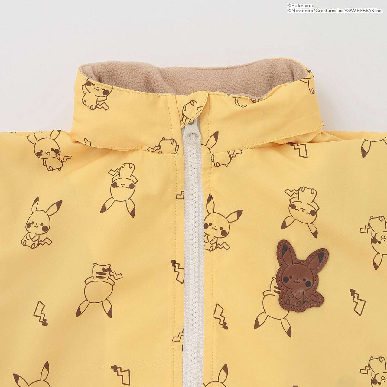 [Monpoke] Ear-Detail Windbreaker,Yellow, large image number 5